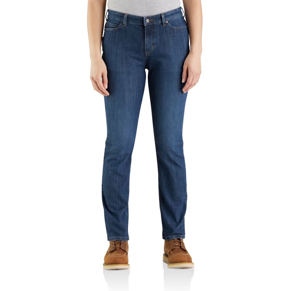 Carhartt Women's Work Jeans Relaxed Fit Rugged Flex Size 22 W Dark Wash NWT